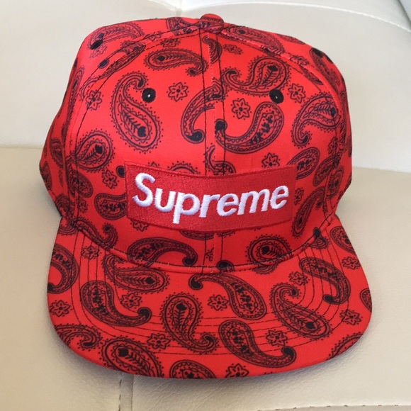 supreme snapback red